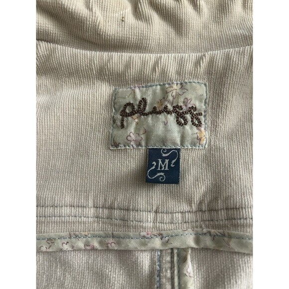 PLUGG Corduroy Jacket Fitted 3 Button Front Woman’s Size Medium office siren - Picture 7 of 11